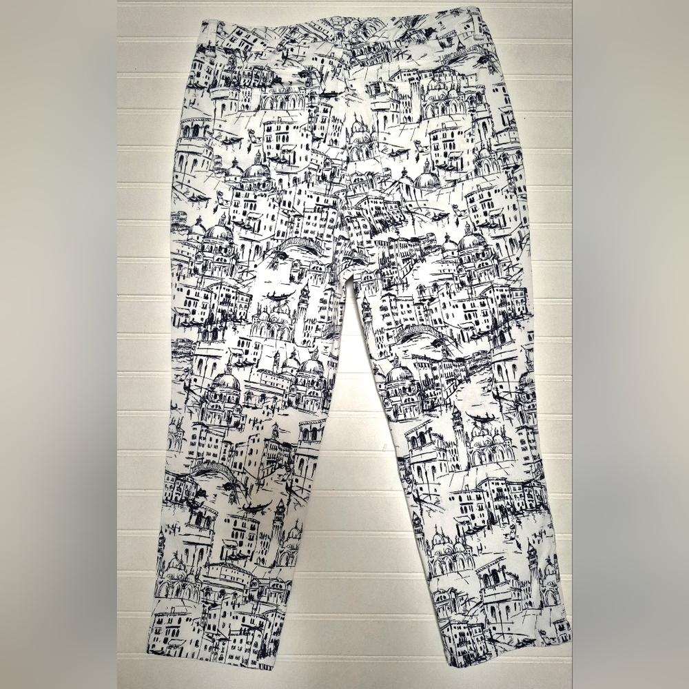 Charter Club Black and White Graphic Chinos